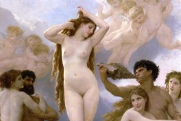 William Adolphe Bouguereau, Birth of Venus, 1879, Musée d'Orsay, Paris, France. Detail.