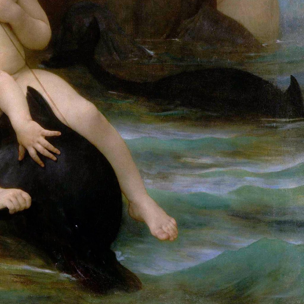 birth of venus Bouguereau: William-Adolphe Bouguereau, Birth of Venus, 1879, Musée d’Orsay, Paris, France. Detail.
