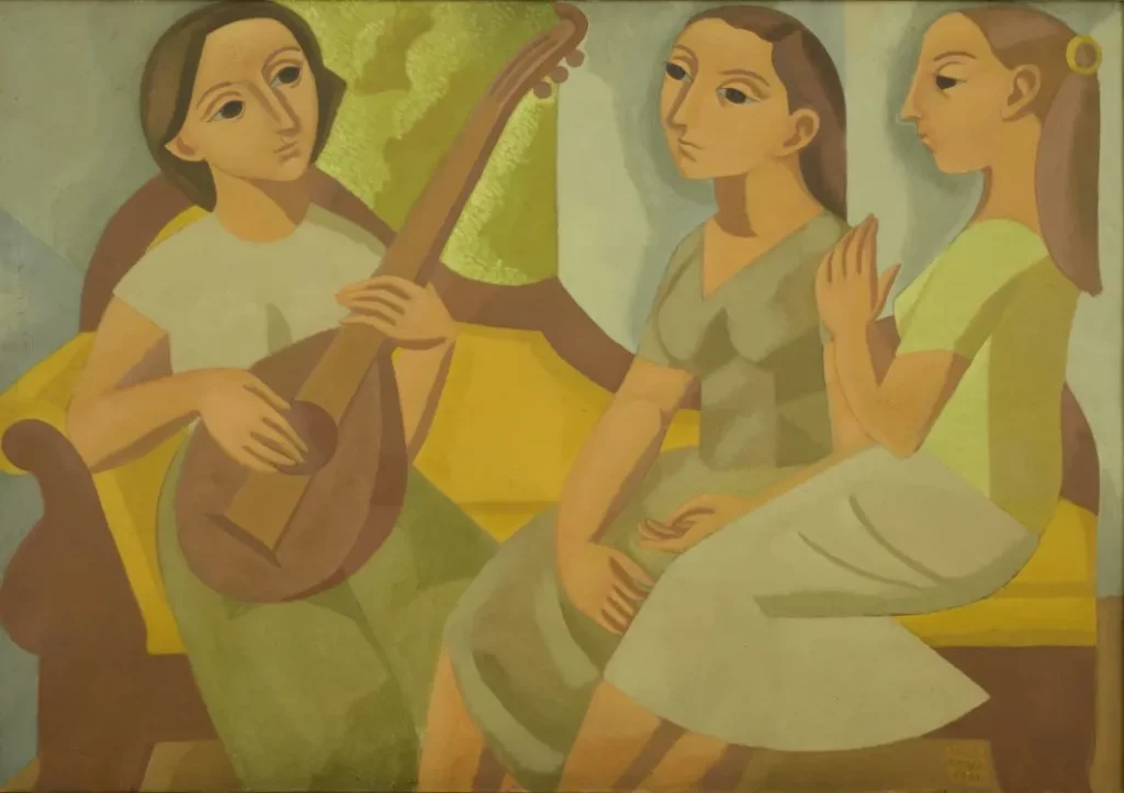 latin american women modernists: Latin American Women Modernists: Norah Borges, The Yellow Couch, 1961, Museo Provincial de Bellas Artes Rosa Galisteo de Rodriguez, Santa Fe, Argentina.
