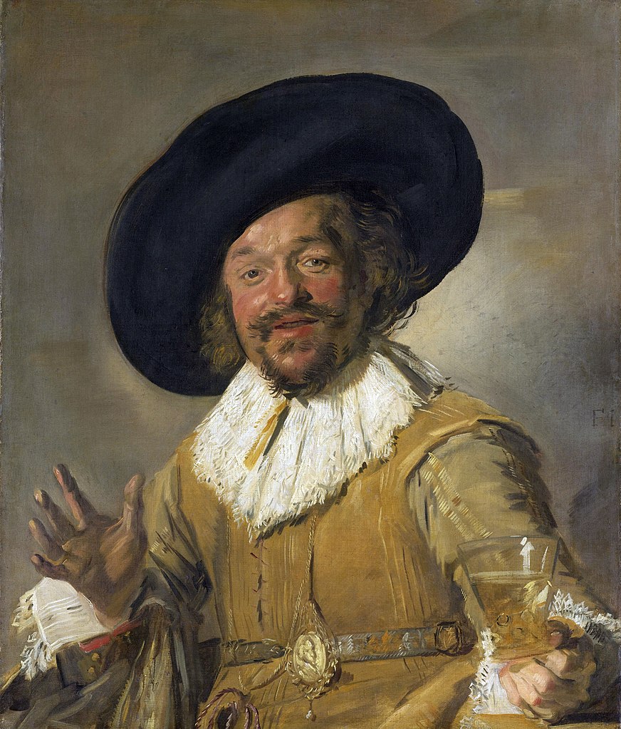 frans hals: Frans Hals, Merry Drinker, c. 1628-1630, Rijksmuseum, Amsterdam, The Netherlands.
