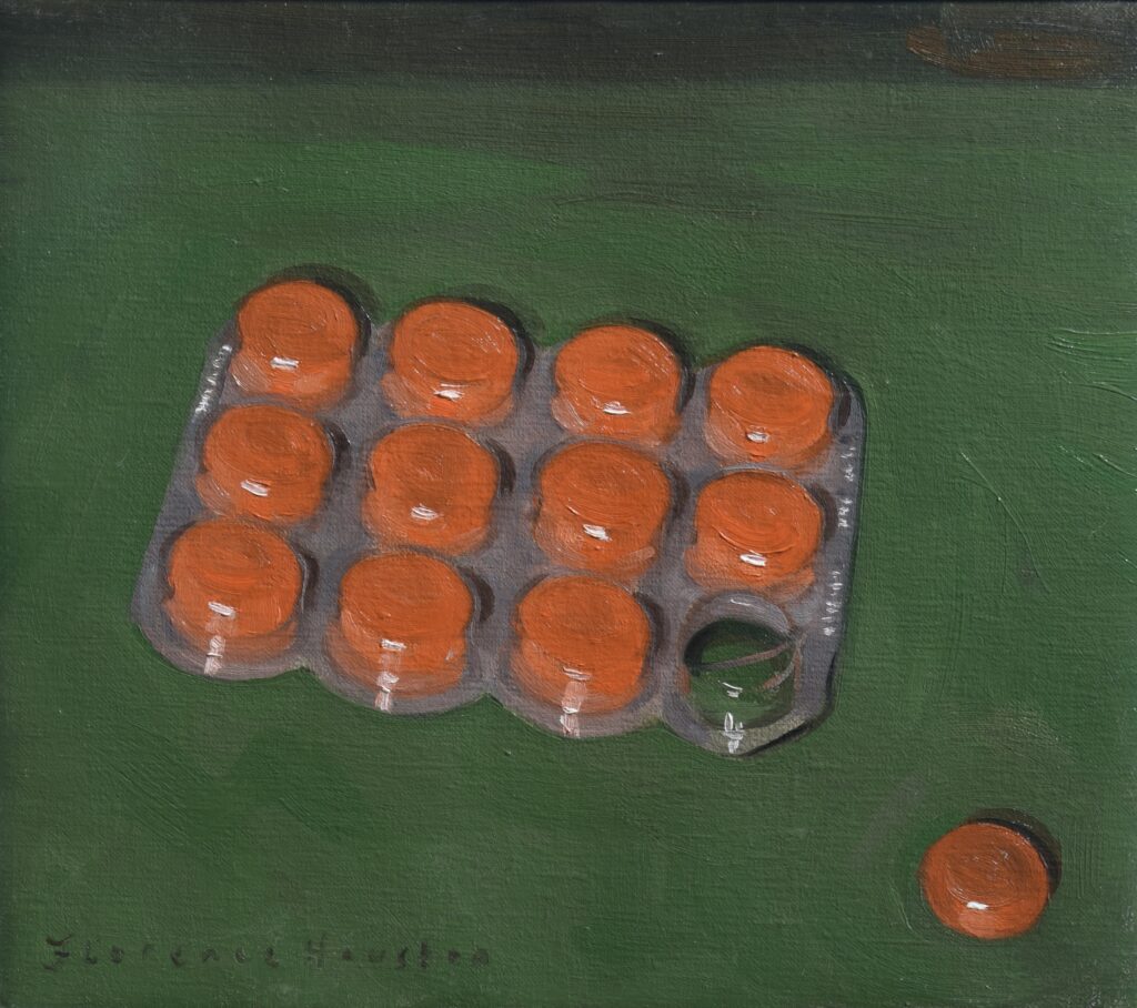Florence Houston: Florence Houston, Stepsils, oil on canvas, 2023. Courtesy of the J/M Gallery, London.
