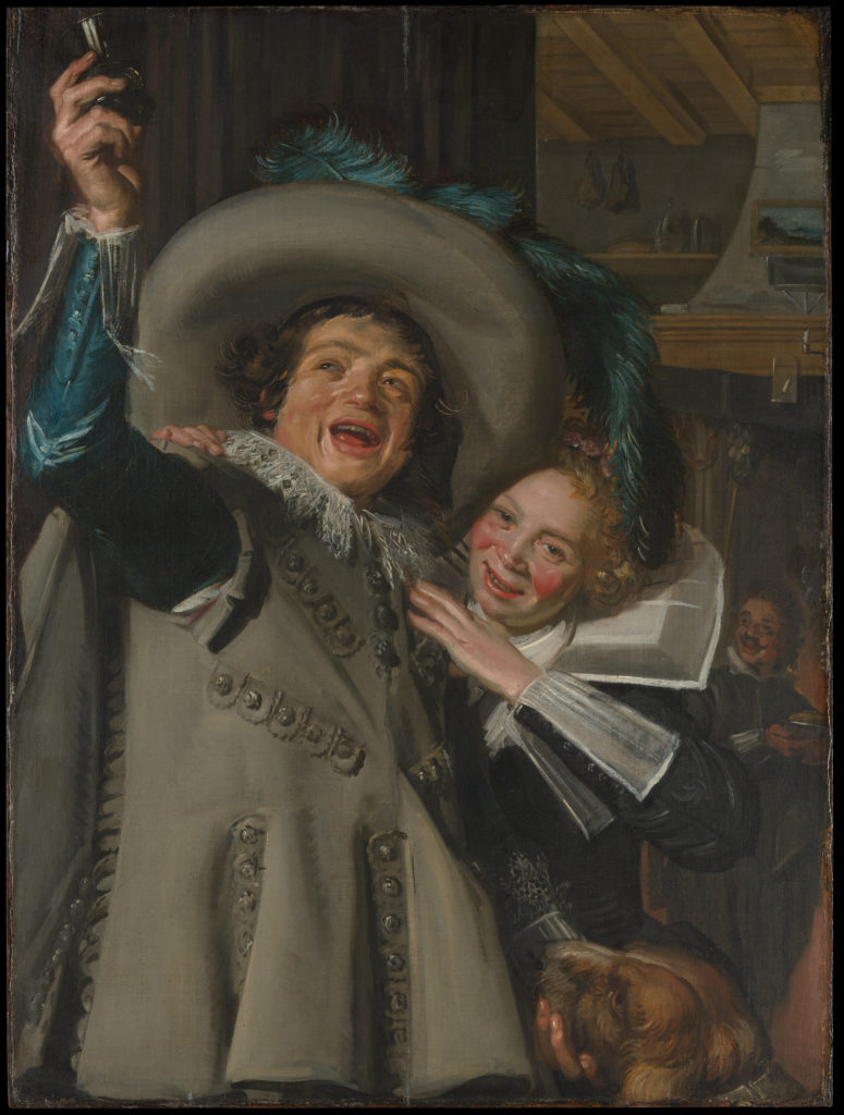 Frans Hals, Young Man and Woman in an Inn, 1623, Metropolitan Museum of Art - laughing, laughter