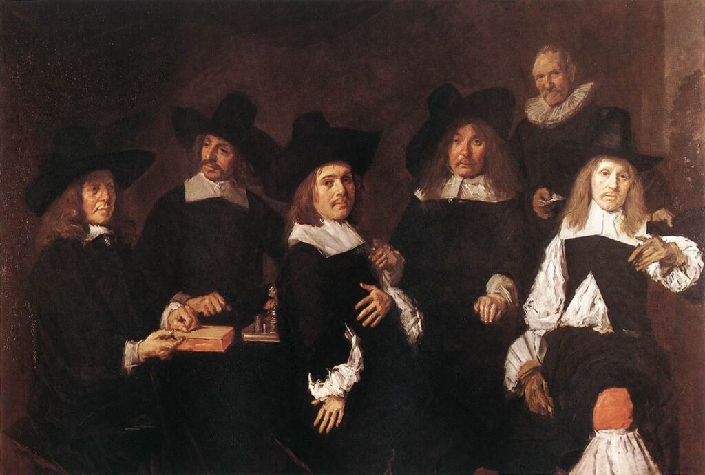 frans hals: Frans Hals, Regents of the Old Men’s Almshouse, 1664, Frans Hals Museum, Haarlem, The Netherlands.
