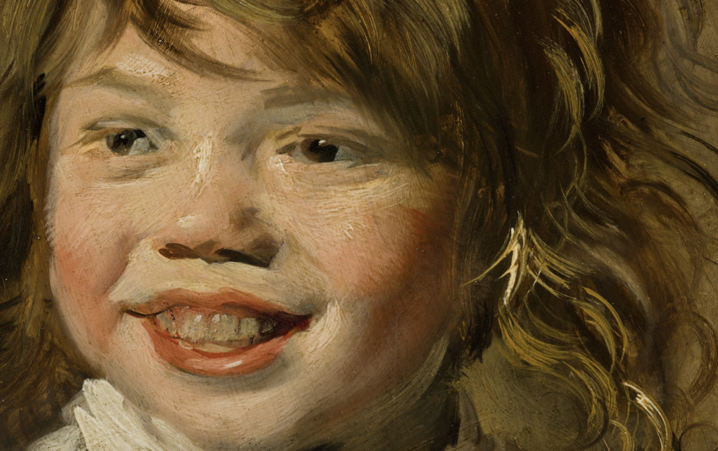 frans hals: Frans Hals, Laughing Boy, ca. 1625-1630, Mauritshuis, The Hague, The Netherlands. Detail.
