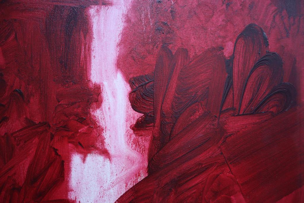 Freelands Painting Prize: Chloe Culley, Untitled (Red), 2022. Courtesy of the artist. Detail.
