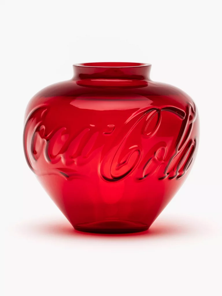 Ai Weiwei in 10 artworks: Ai Weiwei in 10 Artworks: Ai Weiwei, Coca Cola Glass Vase, 2023. Avant Arte.
