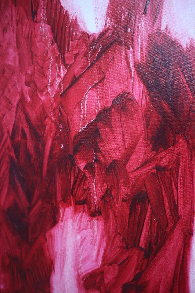 Freelands Painting Prize: Chloe Culley, Untitled (Red), 2022. Courtesy the artist. Detail.
