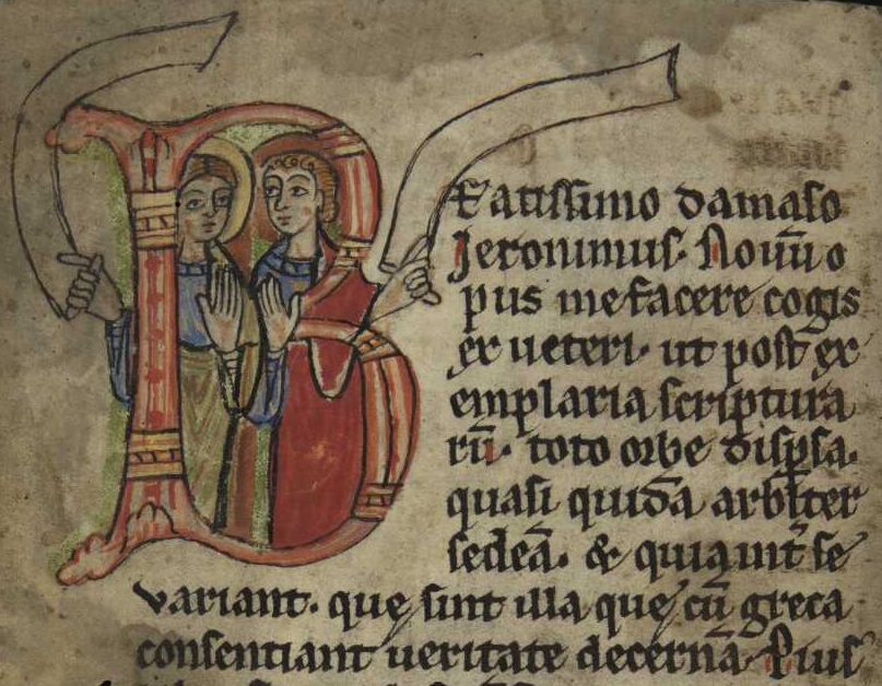 Cities Of Women: Lamspringe Manuscript, produced by convent women in the 12th century, Bavarian State Library, Munich, Germany.
