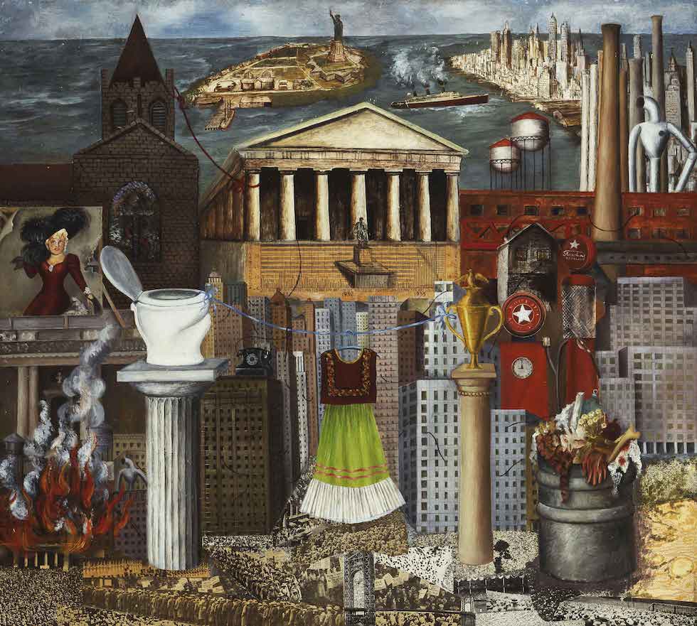 latin american women modernists: Latin American Women Modernists: Frida Kahlo, My Dress Hangs There, 1933, Hoover Gallery, San Francisco, CA, USA.
