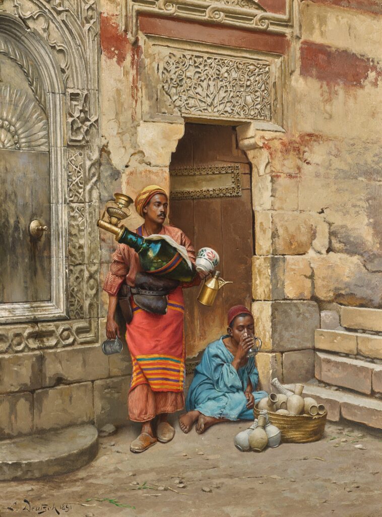 sellers: Ludwig Deutsch, Water Seller, ca. 1891, private collection. Sotheby’s.
