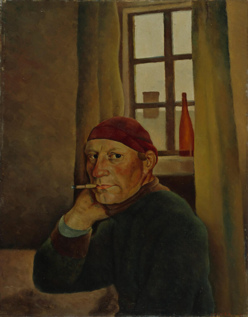 Vilho Lampi: Vilho Lampi, Self-Portrait, 1933, Finnish National Gallery, Helsinki, Finland.
