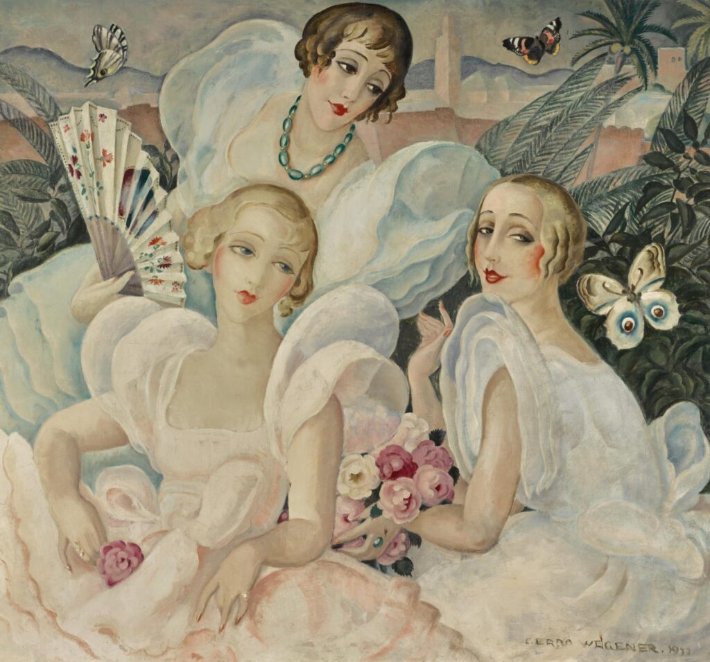 Lili Elbe Gerda Wegener: Gerda Wegener, Les Femmes Fatales, 1933, private collection. Sotheby’s.
