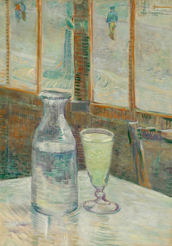 art in Doctor Who: Vincent van Gogh, Café Table with Absinthe, 1887,  Van Gogh Museum, Amsterdam, Netherlands.
