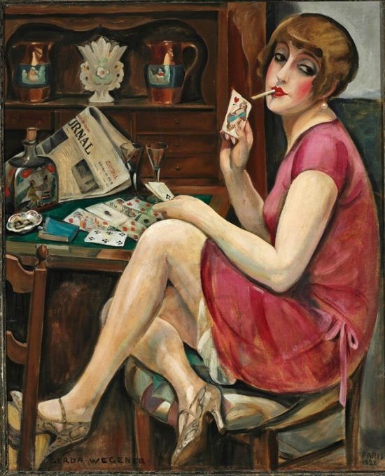 Lili Elbe Gerda Wegener: Gerda Wegener, Queen of Hearts (Lili), 1928, private collection.
