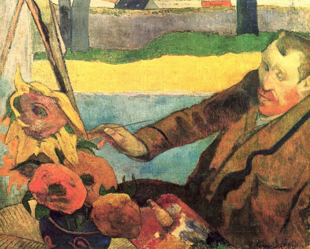 paul gauguin: Paul Gauguin, The Painter of Sunflowers, 1888, Van Gogh Museum, Amsterdam, Netherlands.

