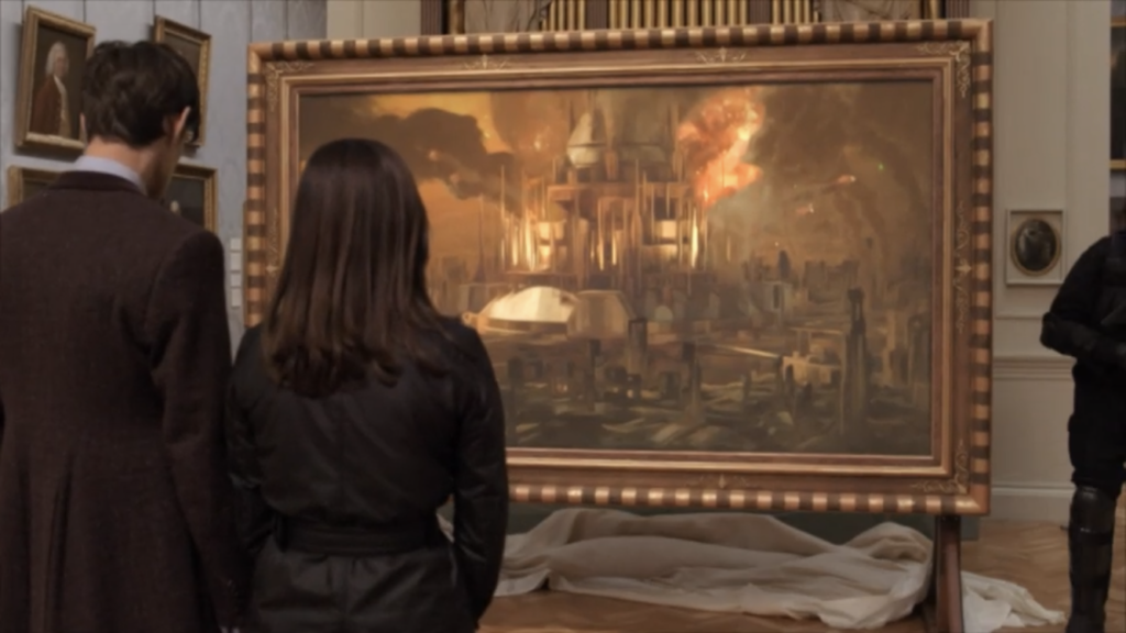art in Doctor Who: Still from Doctor Who, “The Day of the Doctor”, S7E14. Doctor Who/BBC.
