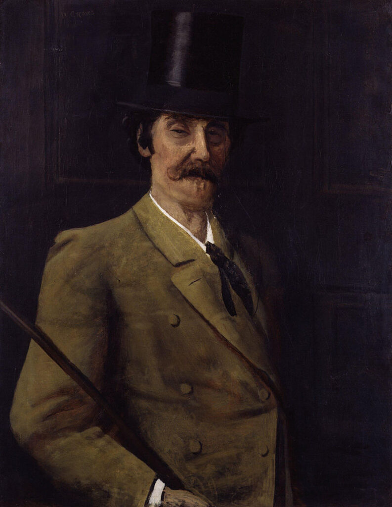 Falling Rocket murphy: Walter Greaves, James Abbott McNeill Whistler, c. 1875, National Portrait Gallery, London, UK. Greaves is one of the many friends and supporters with whom Whistler falls out during the book.

