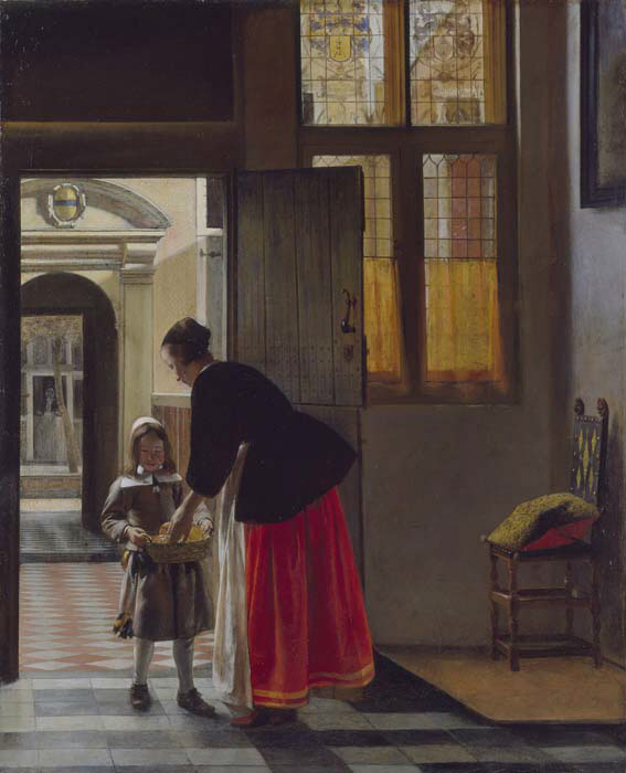sellers: Pieter de Hooch, A Boy Bringing Bread, ca. 1663. Wallace Museum, London, UK.
