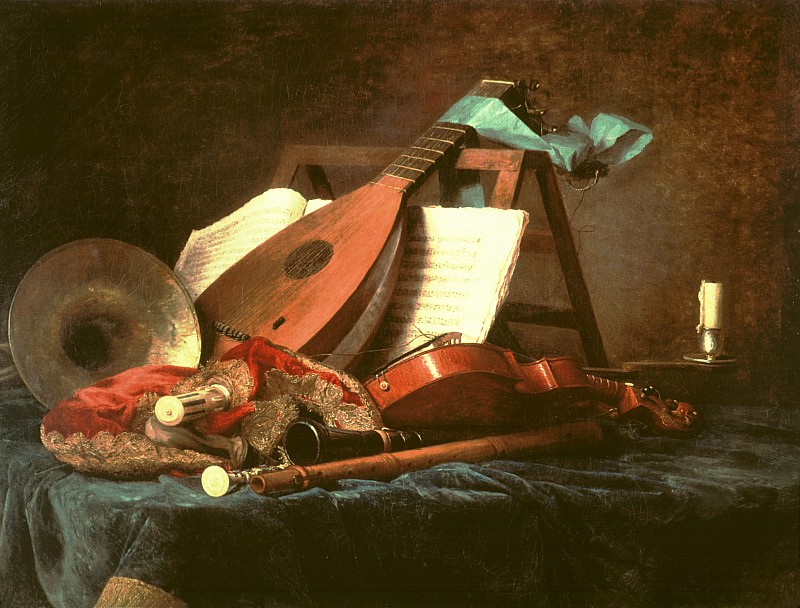 anne vallayer-coster: Anne Vallayer-Coster, Attributes of Music, 1770, Louvre Museum, Paris, France.
