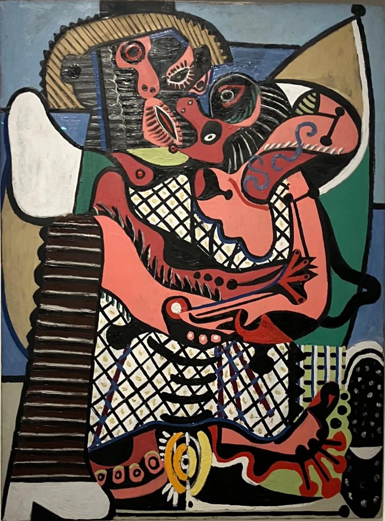 Miró and Picasso: Pablo Picasso, The Kiss, 1925, Musée National Picasso-Paris, Paris, France.
