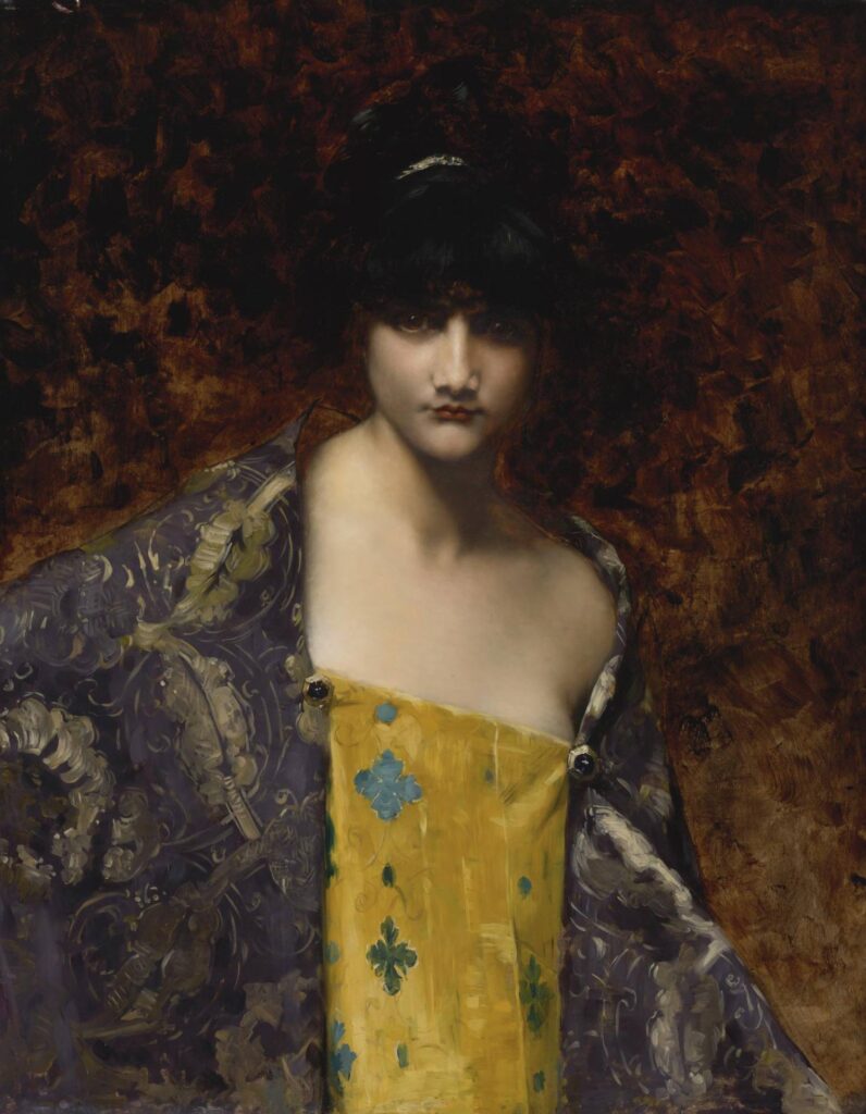 Juana Romani: Juana Romani, La Fille de Théodora, 1893, Paris, private collection. Finestre sull’Arte.
