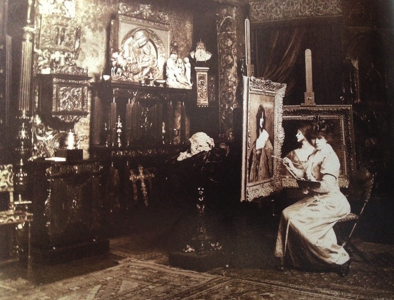 Juana Romani: Juana Romani in her studio, c.1892, Petit Palais, Paris, France. Sotheby’s.
