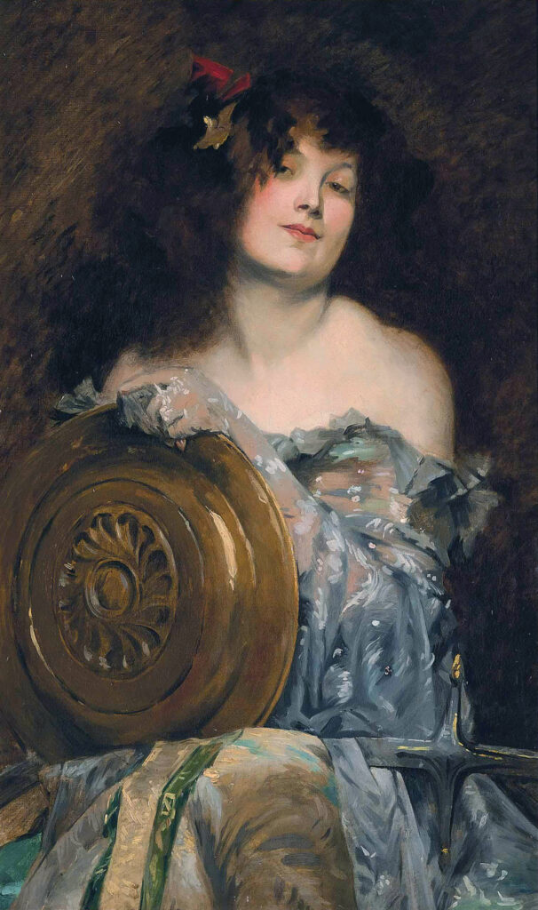Juana Romani: Juana Romani, Portrait of the Artist as Salomé, c.1900. Wikimedia Commons (public domain).
