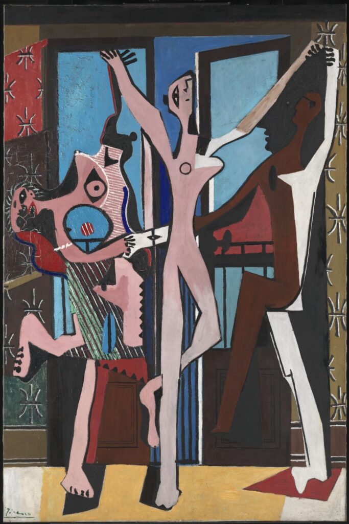 Miró and Picasso: Pablo Picasso, The Three Dancers, 1925, Tate Gallery, London, UK © Succession Picasso/DACS 2023
