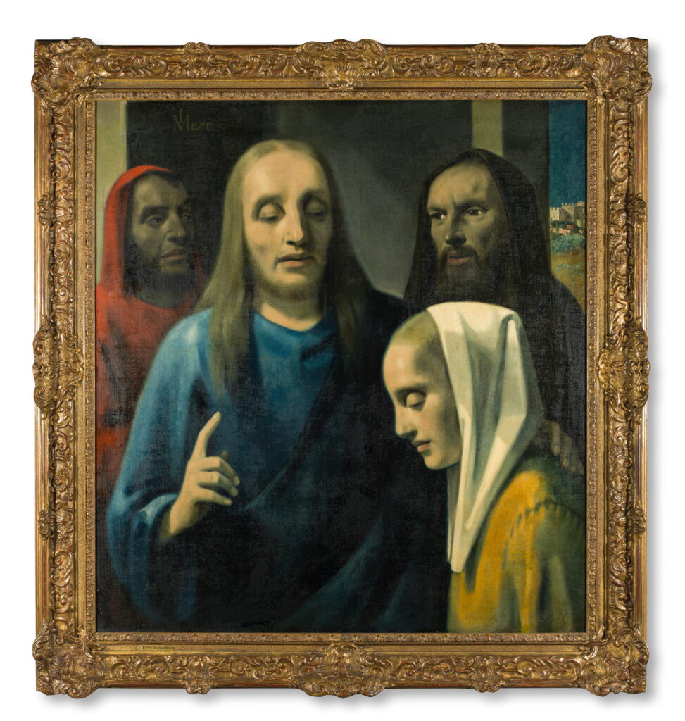 art forgery: Han van Meegeren, Christ and the Adulteress, 1942, Museum de Fundatie, Zwolle, The Netherlands.
