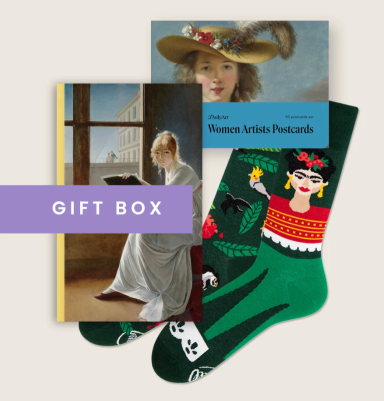 museum gift shop: Women Artists Box – high socks version | $51.97
