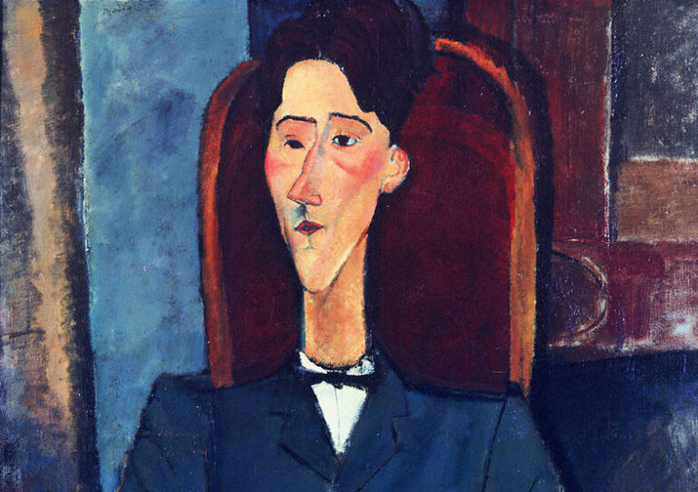 jean cocteau: Amedeo Modigliani, Jean Cocteau, 1916, Princeton University Art Museum, Princeton, NJ, USA. Detail.

