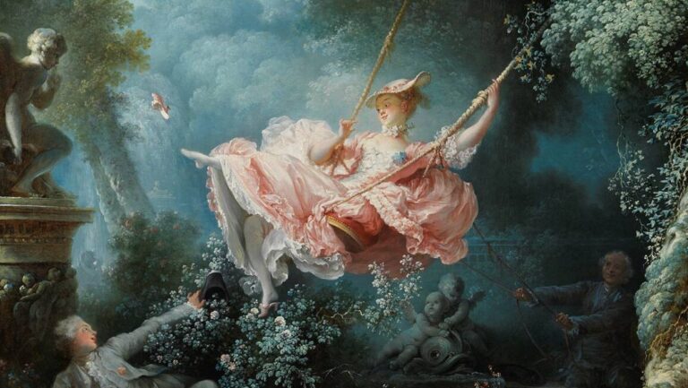masterpieces London: Jean-Honoré Fragonard, The Swing, 1767–1768, Wallace Collection, London, UK.
