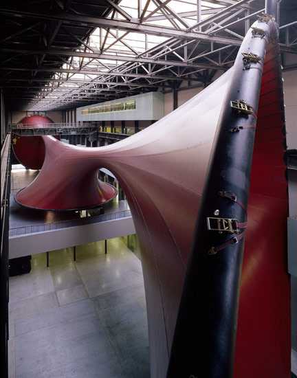 anish kapoor: Anish Kapoor, Marsyas, 2002. Installation view at Tate Modern, London, UK. Photograph by Tate Photography.
