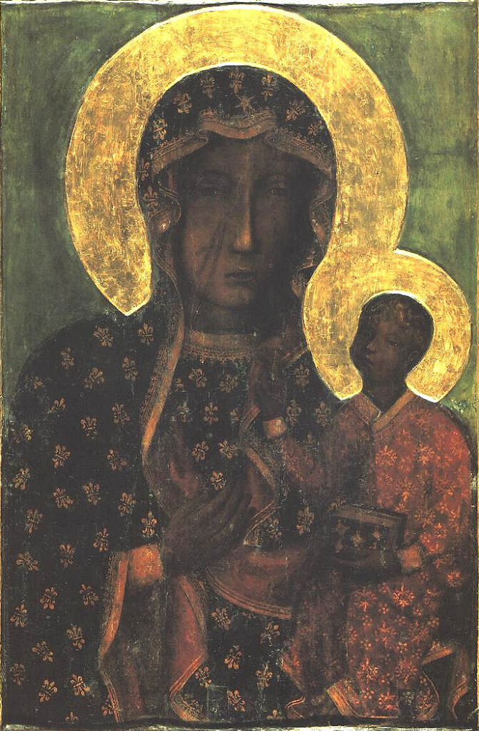 queer mythological characters: Queer Mythological Characters: Black Madonna of Częstochowa (inspiration typically used in the depiction of Erzulie Dantor), Jasna Góra Monastery, Częstochowa, Poland.
