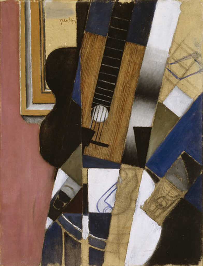 Georges Braque: Juan Gris, Guitar and Pipe, 1913, Dallas Museum of Art, Dallas, TX, USA.
