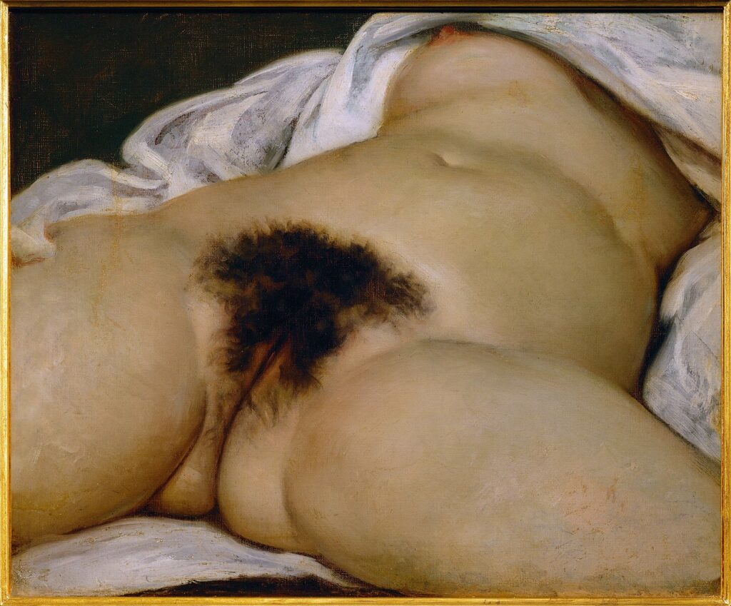 Censorship: Gustave Courbet, The Origin of the World, 1866, Musée d’Orsay, Paris, France.
