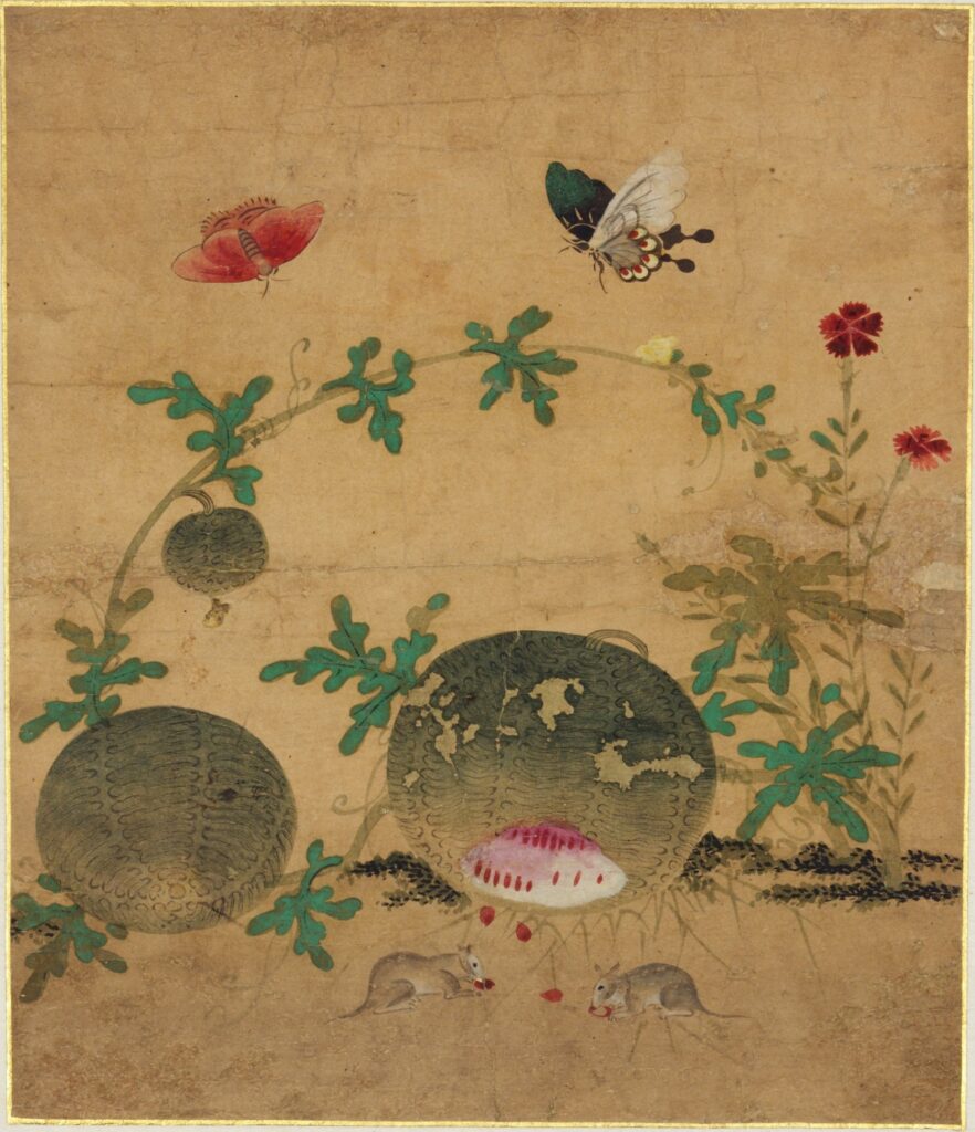 Korean Artworks: 10 Korean Artworks You Should Know: Shin Saimdang, Grass and Insects, 16th century, National Museum of Korea, Seoul, South Korea.
