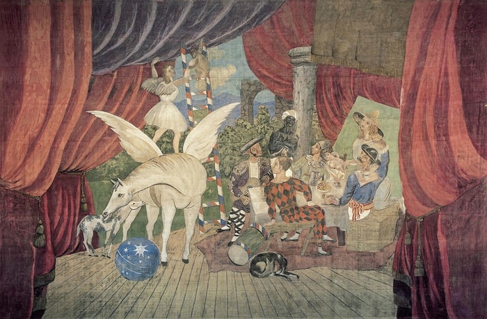 jean cocteau: Pablo Picasso, Theatre curtain for Parade, 1931. PabloPicasso.org.
