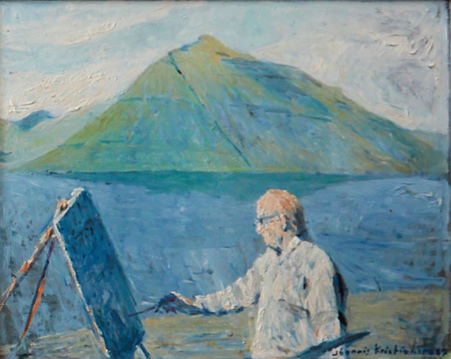 jóannis kristiansen: Jóannis Kristiansen, The Painter, 1987. Picture by Werner Stein.
