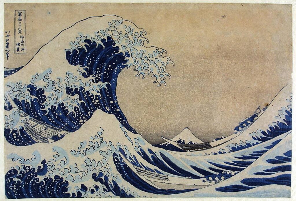 masterpieces London: Katsushika Hokusai, Under the Wave off Kanagawa, 1831, Victoria and Albert Museum, London, UK. 
