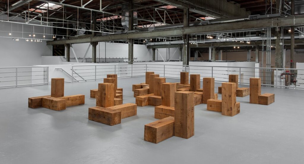 Controversial artists: Controversial Artists: Carl Andre, Sculpture as Place retrospective, 1958–2010, Geffen Contemporary, Museum of Contemporary Art, Los Angeles, CA, USA.

