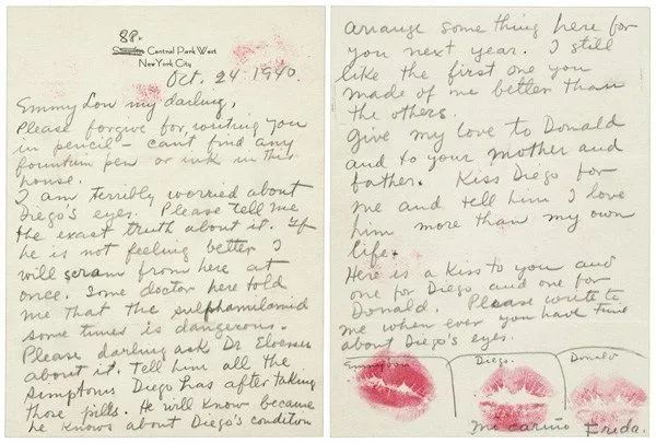 Emmy Lou Packard Art and Activism: Letter from Frida Kahlo to Emmy Lou Packard, 1940. Archives of American Art, Smithsonian Institution.
