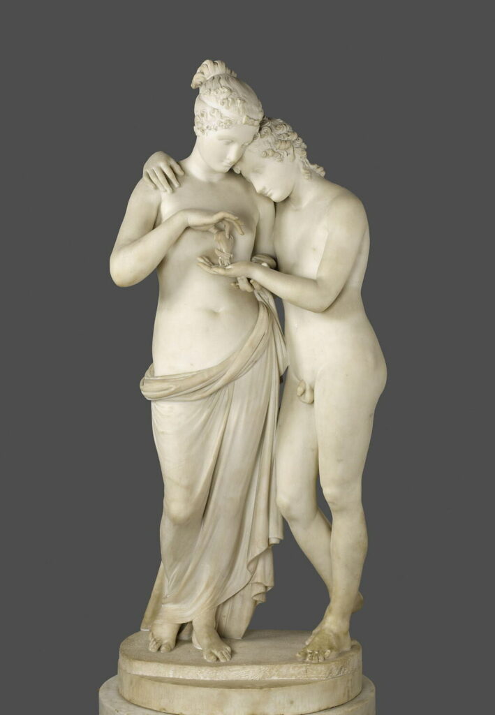 Cupid and Psyche: Antonio Canova, Cupid and Psyche, 1797, Louvre, Paris, France.
