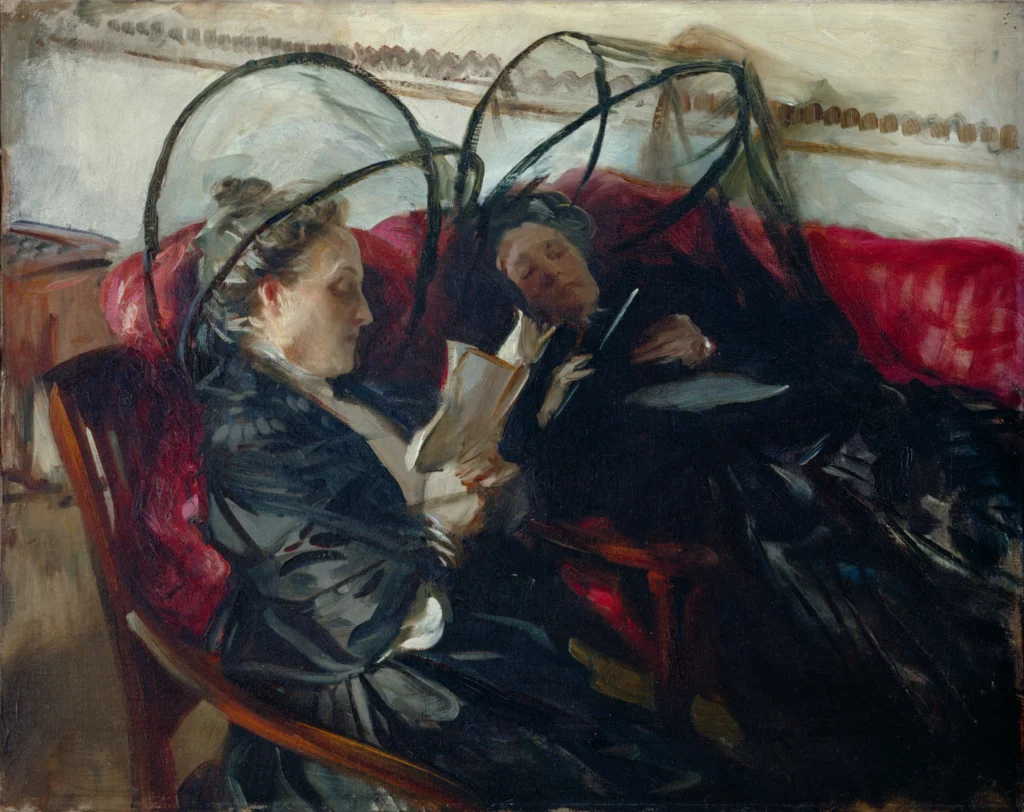 Emily Sargent: John Singer Sargent, Mosquito Nets, 1908. Detroit Institute of Arts. Museum Website.
