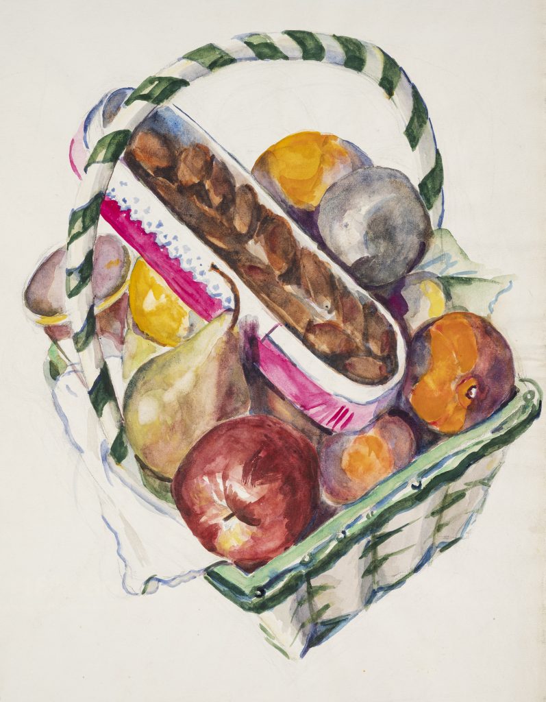 Josephine Hopper: Josephine Nivison Hopper, Basket of Fruit, Edward Hopper House and Study Centre, Nyack, NY, USA.

