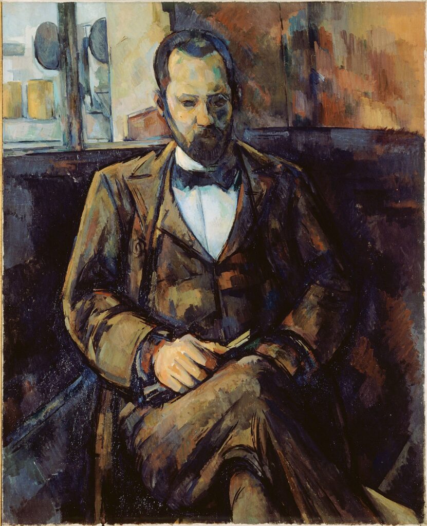 paul cézanne: Paul Cézanne, Portrait of Ambroise Vollard, 1899, Musée du Petit Palais, Paris, France.
