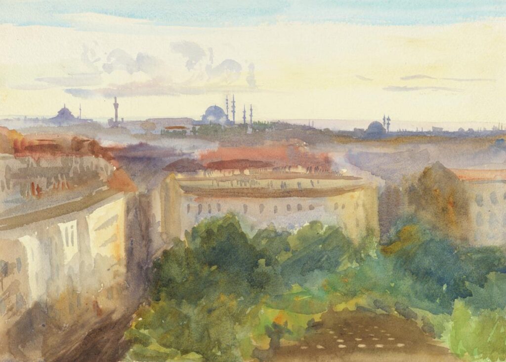 Emily Sargent: Emily Sargent, View of Constantinople, 1904. Tate Britain. Museum Website.

