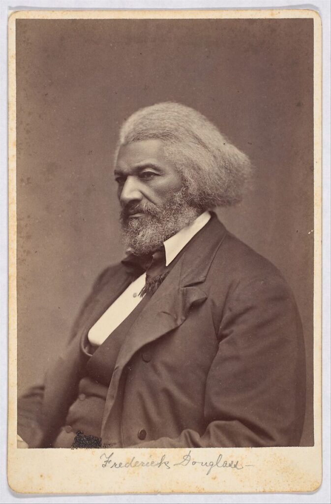 abolitionist art: Matthew Brady, Frederick Douglass, c. 1880, Gilman Collection, Museum Purchase, 2005, Metropolitan Museum of Art,  New York City, NY, USA.
