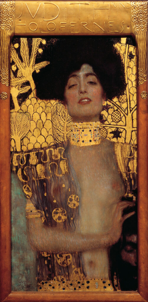 gustav klimt: Gustav Klimt, Judith I, 1901, Österreichische Galerie Belvedere, Vienna, Austria.
