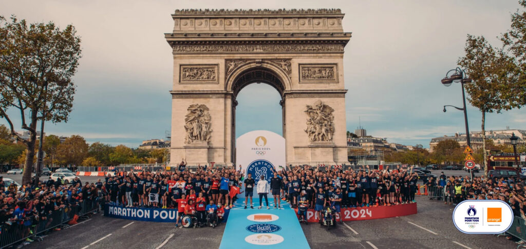 Paris 2024: Marathon Pour Tous, Paris 2024. Screenshot via Paris2024.org.
